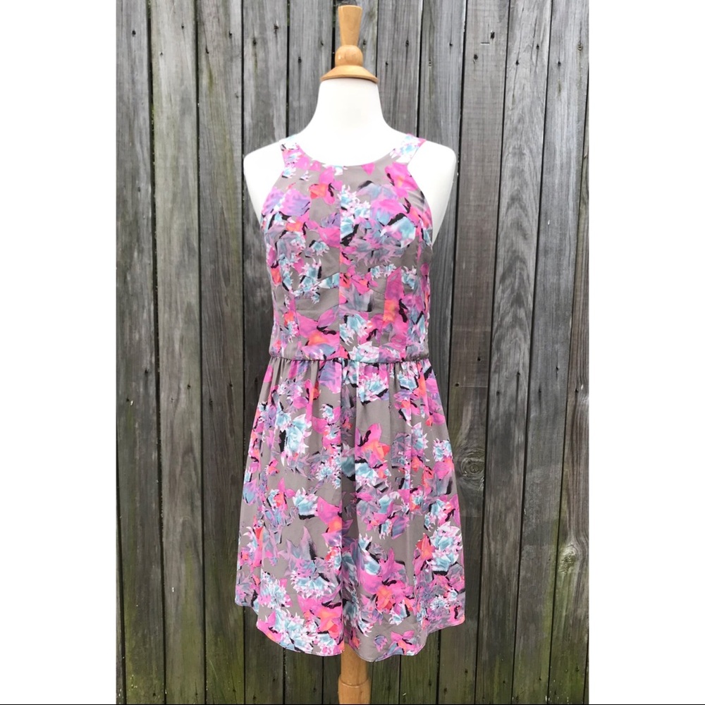 Rebecca Taylor Floral Mini Racerback Dress size 2